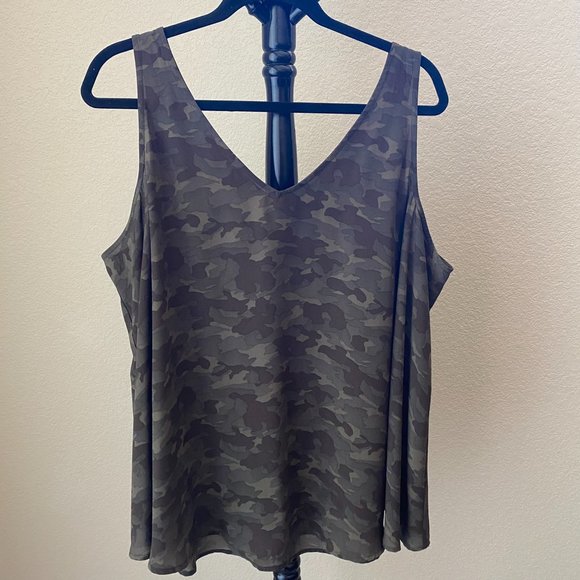 Lane Bryant, Camo Tank Top, Shell, Size 22 - Picture 1 of 5